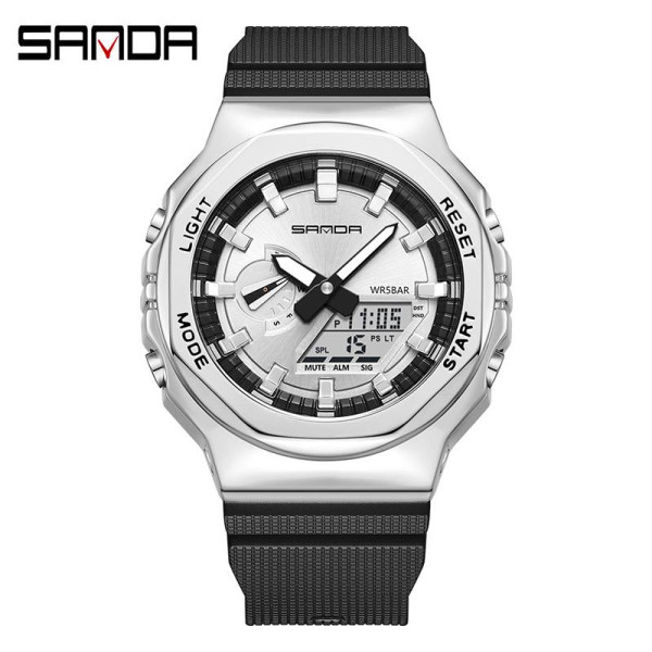 Мужские часы Sanda 3167 Silver фото 1