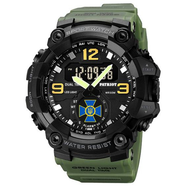 Годинник наручний Patriot 003AGSBU СБУ Зелені + Коробка фото 3
