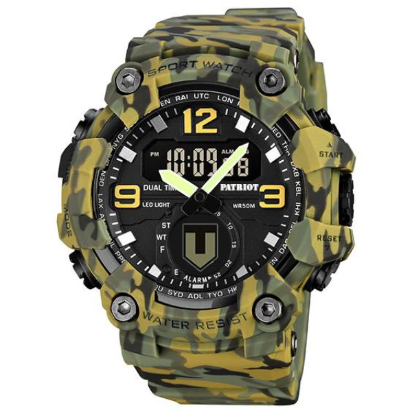 Годинник наручний Patriot 003CMGRTRO ТРО Зелений камуфляж + Коробка. фото 3
