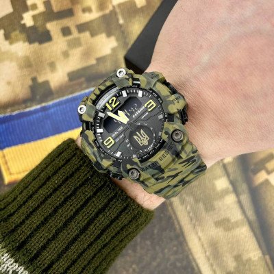 Patriot 003CMGRUAGD Тризуб золото Зелений камуфляж + Коробка.