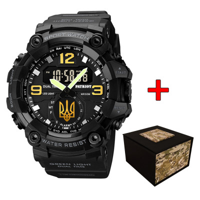 Patriot 003BKUAGD Трезубец золото Черные + Коробка.