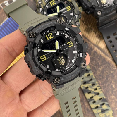 Patriot 003AGUAGD Трезубец золото Зеленые + Коробка.