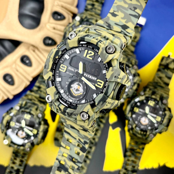 Годинник наручний Patriot 004CMGRSSO ССО Зелений камуфляж + Коробка. фото 5
