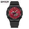 Мужские часы Sanda 3167 Black-Red фото 2