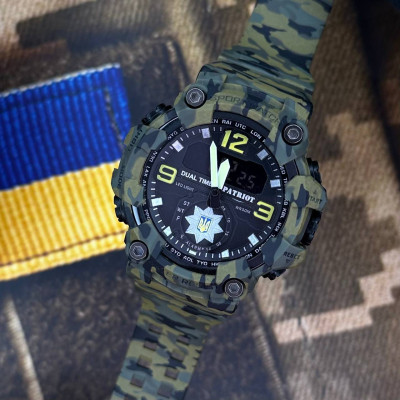 Patriot 004CMGRPO Поліція Зелений камуфляж + Коробка