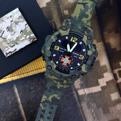 Patriot 004CMGRDSNS ДСНС Зеленый камуфляж + Коробка.