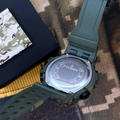 Patriot 004CMGRDSNS ДСНС Зеленый камуфляж + Коробка.