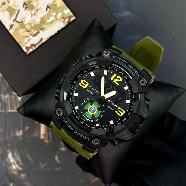 Годинник наручний Patriot 004AGDPS ДПС Зелені + Коробка. фото 3