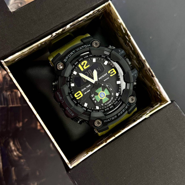 Годинник наручний Patriot 004AGDPS ДПС Зелені + Коробка. фото 4