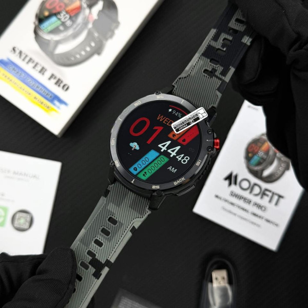 Розумний годинник Modfit Sniper Pro All Black 41 мм. фото 9