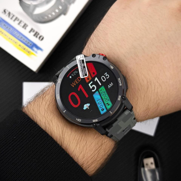 Смарт часы Modfit Sniper Pro All Black 41 мм. фото 15