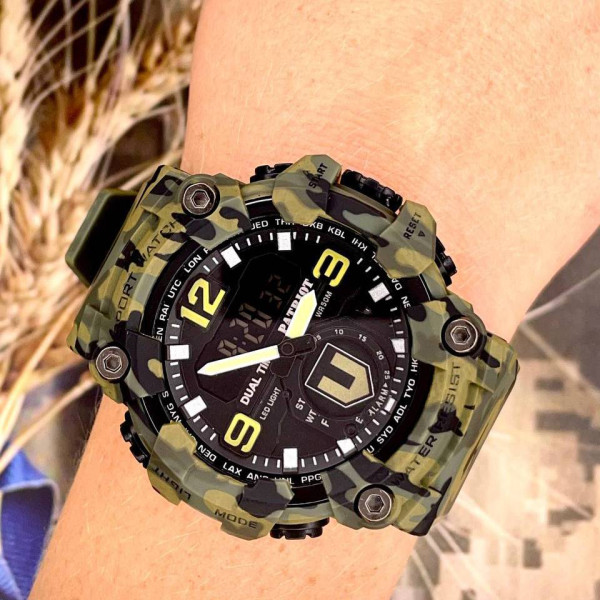 Годинник наручний Patriot 004CMGRTRO ТРО Зелений камуфляж + Коробка фото 4