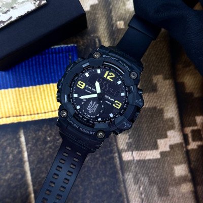 Patriot 004BKUASI Тризуб срібло Чорні + Коробка