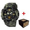 Годинник наручний Patriot 004CMGRUAGD Тризуб золото Зелений камуфляж + Коробка. фото 2