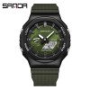 Чоловічий годинник Sanda 3167 Army Green фото 2