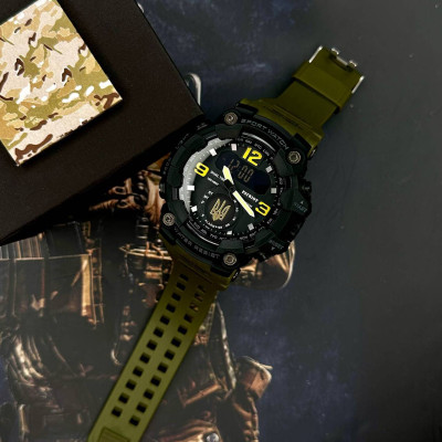 Patriot 004AGUAGD Трезубец золото Зеленые + Коробка.