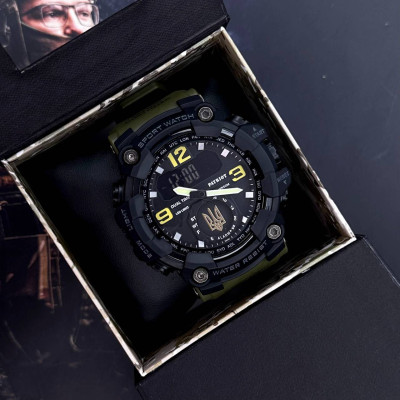 Patriot 004AGUAGD Трезубец золото Зеленые + Коробка.