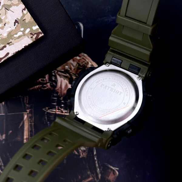 Годинник наручний Patriot 004AGUAGD Тризуб золото Зелені + Коробка. фото 6