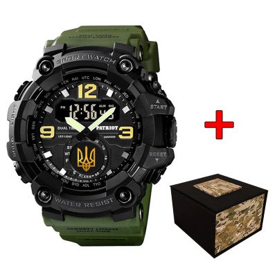 Patriot 004AGUAGD Трезубец золото Зеленые + Коробка.