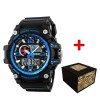 Годинник наручний Patriot 012BUBKSU ЗСУ Чорні з синім + Коробка фото 2