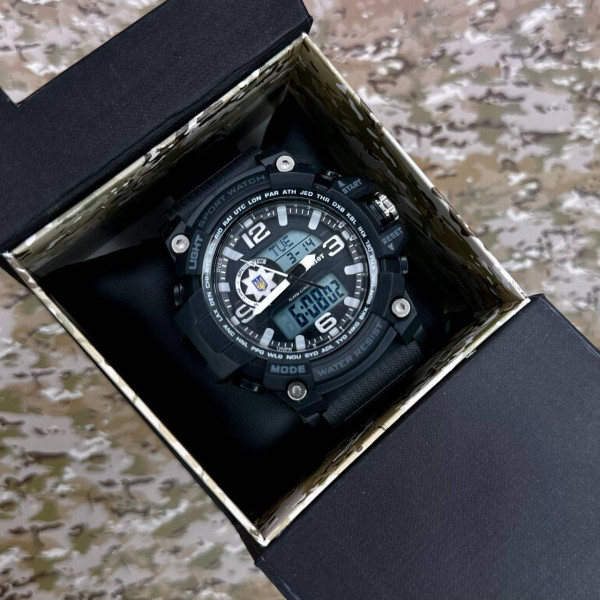 Часы наручные Patriot 012BKPO Полиция Черные + Коробка фото 3