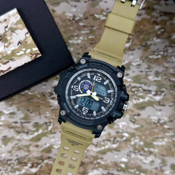 Годинник наручний Patriot 012BKKHSBU СБУ Чорні з хакі + Коробка. фото 3