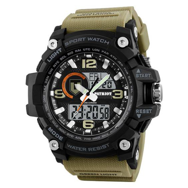 Часы наручные Patriot 012BKKHTRO ТРО Черные из хаки + Коробка. фото 7
