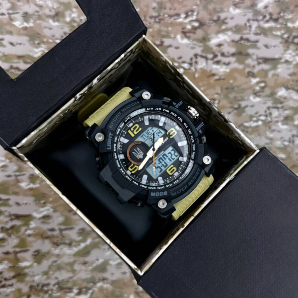 Часы наручные Patriot 012BKKHUASI Трезубец серебро Черные из хаки. + Коробка фото 5