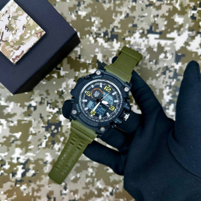 Patriot 012AGUASI Трезубец серебро Черные с зеленым + Коробка.