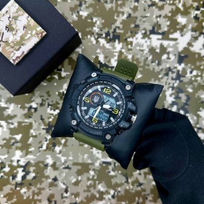 Patriot 012AGUASI Трезубец серебро Черные с зеленым + Коробка.