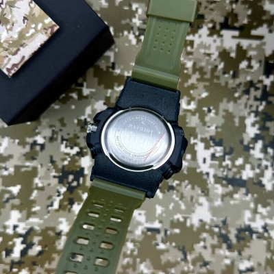 Patriot 012AGUASI Трезубец серебро Черные с зеленым + Коробка.