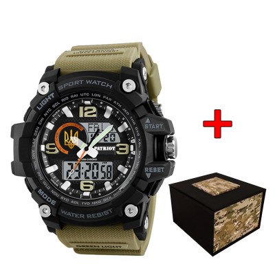 Patriot 012BKKHUAGD Трезубец золото Черные из хаки + Коробка