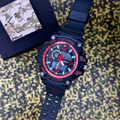 Patriot 012BKRDUAGD Трезубец золото Черные с красным + Коробка