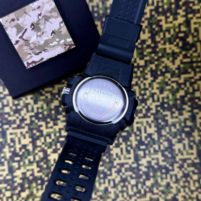 Patriot 012BKRDUAGD Трезубец золото Черные с красным + Коробка