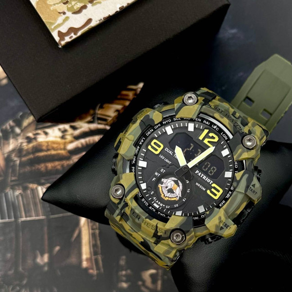Годинник наручний Patriot 003CMGRSSO ССО Зелений камуфляж + Коробка фото 4