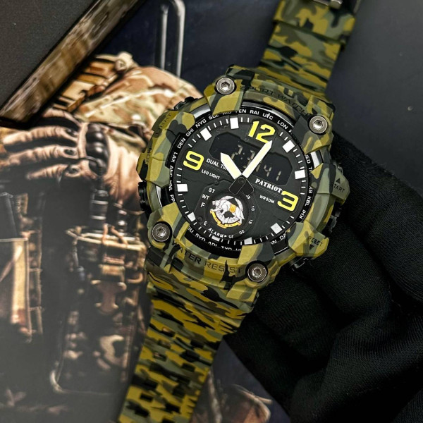 Годинник наручний Patriot 003CMGRSSO ССО Зелений камуфляж + Коробка фото 5