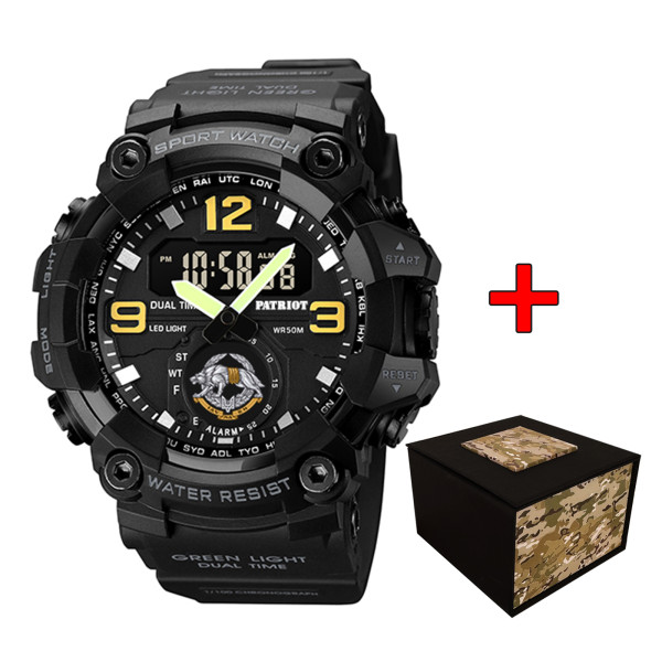 Годинник наручний Patriot 003BKSSO ССО Чорні + Коробка фото 1