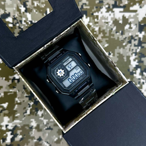 Часы наручные Patriot 011SIPO Полиция Черные + Коробка фото 3