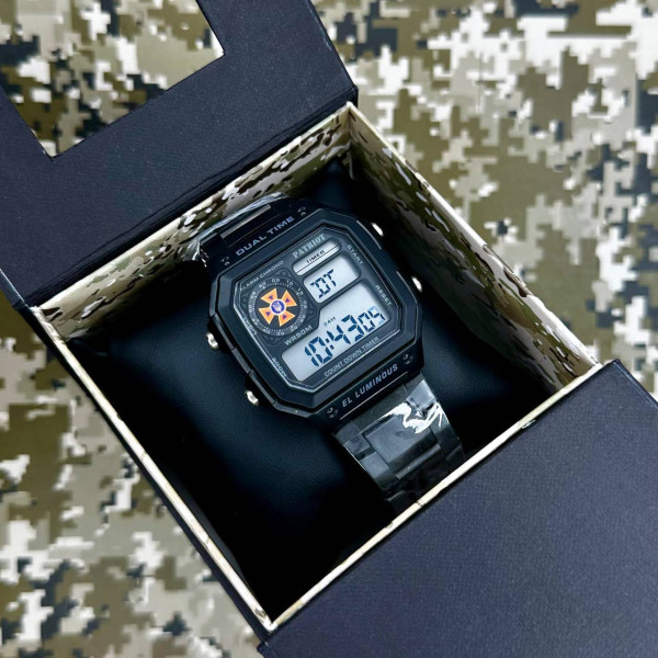 Часы наручные Patriot 011SIDSNS ДСНС Черные + Коробка. фото 3
