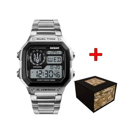 Patriot 011BKUASI Трезубец серебро Серебро + Коробка.