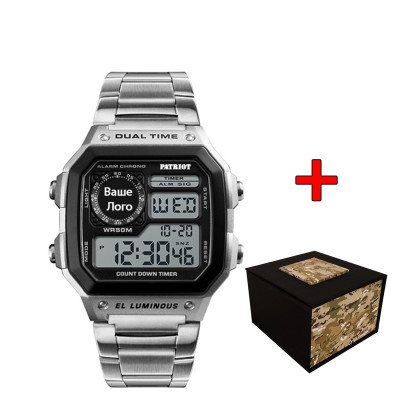 Patriot 011BK Ваше лого Серебро + Коробка