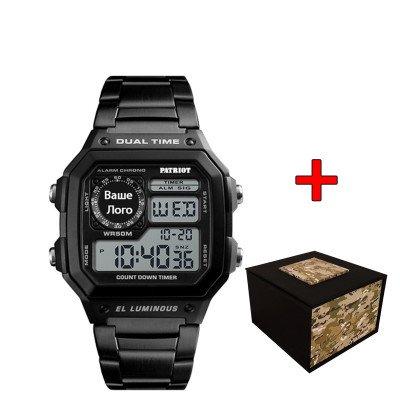 Patriot 011SI Ваше лого Черные + Коробка