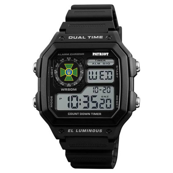 Годинник наручний Patriot 010BKDPS ДПС Чорні + Коробка фото 3