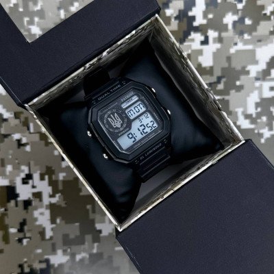 Patriot 010BKUASI Тризуб срібло Чорні + Коробка.