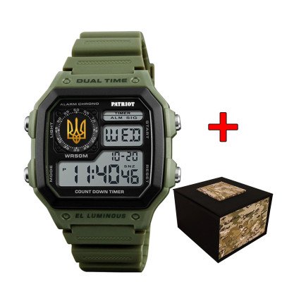 Patriot 010AGUAGD Трезубец золото Зеленые + Коробка.