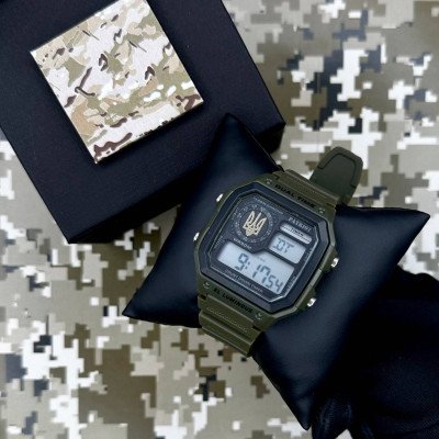 Patriot 010AGUAGD Тризуб золото Зелені + Коробка.