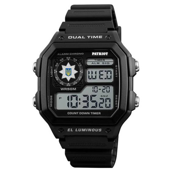 Годинник наручний Patriot 010BKPO Поліція Чорні + Коробка. фото 7