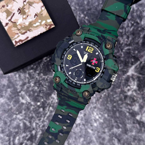 Часы наручные Patriot 006CMGRSU ВСУ Зеленый камуфляж + Коробка. фото 3