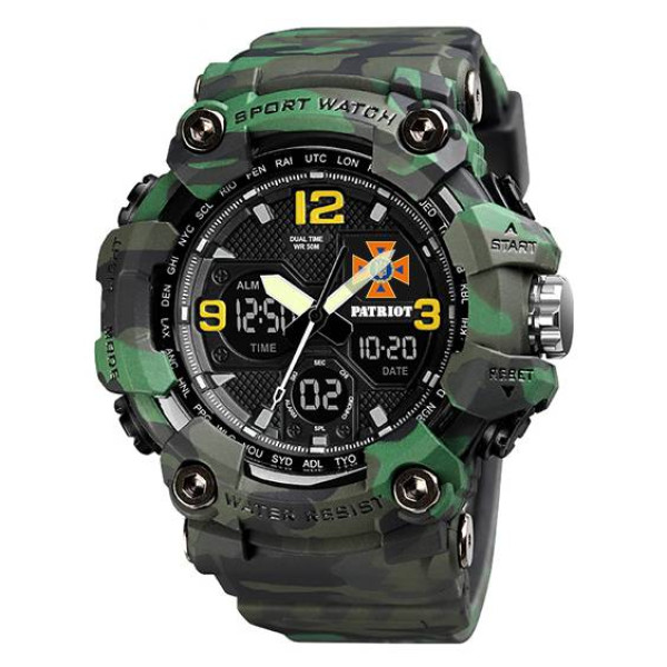 Годинник наручний Patriot 006CMGRDSNS ДСНС Зелений камуфляж + Коробка фото 3
