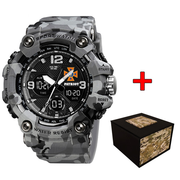 Часы наручные Patriot 006CMGYDSNS ДСНС Серый камуфляж + Коробка фото 1